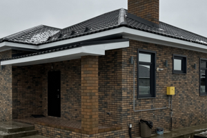 Проєкт №009 &mdash; Фасад приватного будинку &mdash; Термопанелі Primeberg Loft Brick Cardamon фото